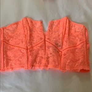 Victoria secret half bra color peach